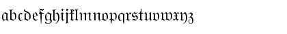 Download Wittenberger Frakt MT Regular Font Lowercase Preview