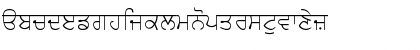 Download GurbaniAkharLight Regular Font Lowercase Preview