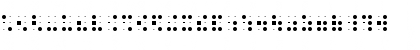 Download Index Braille Font Regular Font Lowercase Preview