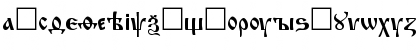 Download Izhitsa Chu CNP Normal Font Lowercase Preview