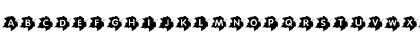 Download Autumn Leaves Highlighted Regular Font Lowercase Preview