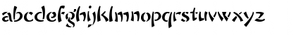 Download Brocken angle Regular Font Lowercase Preview