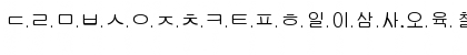 Download Korea Fontalica Regular Font Lowercase Preview