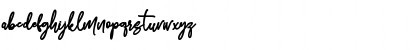Download Bolder Line Regular Font Lowercase Preview
