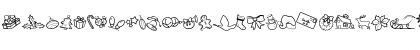 Download CK Holiday Symbols Regular Font Lowercase Preview