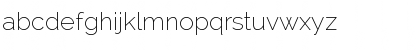 Download Raleway ExtraLight Font Lowercase Preview
