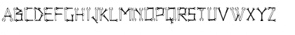 Download WrenchedLetters Regular Font Lowercase Preview