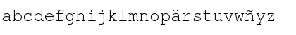 Download X Turkmen Courier New Regular Font Lowercase Preview