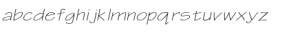 Download WriteExtended Oblique Font Lowercase Preview