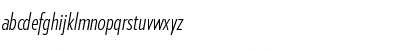 Download Verlag Compressed Light Italic Font Lowercase Preview