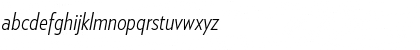 Download Verlag Condensed Light Italic Font Lowercase Preview