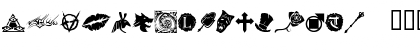 Download WWVampire Dingbats Regular Font Lowercase Preview