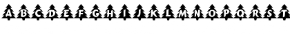 Download Xmas-Trees Normal Font Lowercase Preview