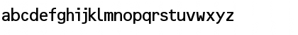 OCR2SSK Regular Font Lowercase Preview