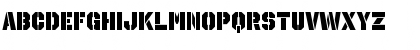 Download Octin Stencil Black Font Lowercase Preview