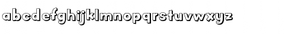 Download OdessaShadow Regular Font Lowercase Preview