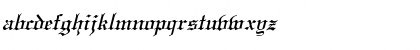Download Old English Italic Italic Font Lowercase Preview