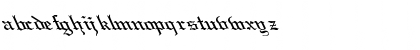 Download Old English Lefty Regular Font Lowercase Preview