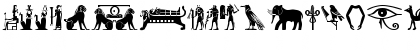 Download OldEgyptGlyphs Regular Font Lowercase Preview
