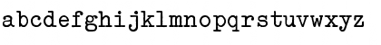 Download OldTypewriterBold Regular Font Lowercase Preview