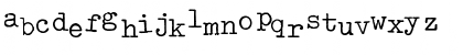 Download OldTypewriterRegA Regular Font Lowercase Preview