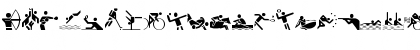 Download Olympicons Regular Font Lowercase Preview