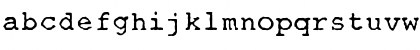 Download OPTITypewriter Regular Font Lowercase Preview