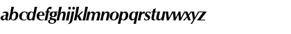 Download OpusTwo BoldItalic Font Lowercase Preview