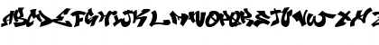 Download Amanzing Grafiti Regular Font Lowercase Preview