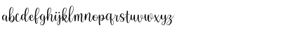 Download Anissa Regular Font Lowercase Preview