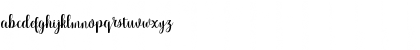 Download Anjaniya Regular Font Lowercase Preview