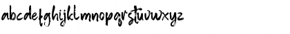 Download Anther Brush Regular Font Lowercase Preview