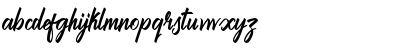 Download Brilliantte Presonal Use Only Regular Font Lowercase Preview