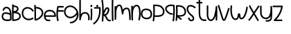 Download ARBBIE BUBBLE Regular Font Lowercase Preview