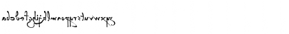 Download P22 Da Vinci Backwards Regular Font Lowercase Preview