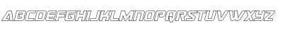 Download Astro Armada Outline Italic Regular Font Lowercase Preview