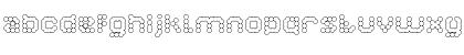 Download ATOMIC PLANET Regular Font Lowercase Preview
