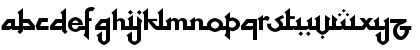Download at tupats Regular Font Lowercase Preview