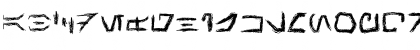 Download AurebeshHand Regular Font Lowercase Preview