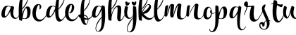 Download Bakira Regular Font Lowercase Preview