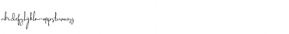 Download Beautiful Sunday Regular Font Lowercase Preview