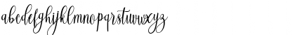 Download Beautiful Script Light Font Lowercase Preview