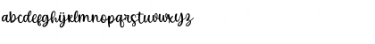 Download Beauty Smile Regular Font Lowercase Preview