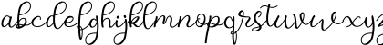 Download betsie honey Regular Font Lowercase Preview