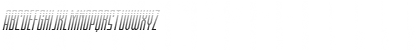 Download Blue Cobra Gradient Italic Regular Font Lowercase Preview