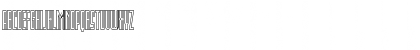 Download Blue Cobra Outline Regular Font Lowercase Preview