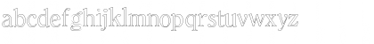 Download Clearface Outline Regular Font Lowercase Preview