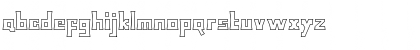 Download Bodax Outline Regular Font Lowercase Preview