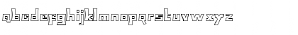 Download Bodax Outline Regular Font Lowercase Preview