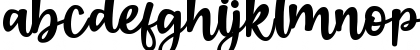 Download Boendalove Regular Font Lowercase Preview